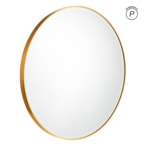 ESPEJO ORO ALUMINIO-CRISTAL DECORACIÓN 80 X 4 X 80 CM