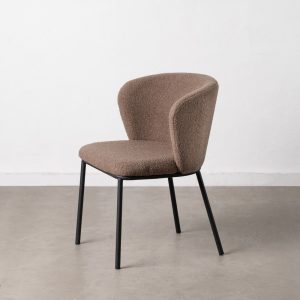 Silla marrón tapizada de salón Ref. 608297