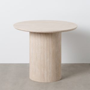 Mesa comedor beige piedra MDF