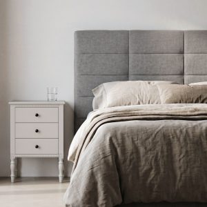 CABECERO GRIS TEJIDO DORMITORIO 160 X 8 X 100 CM