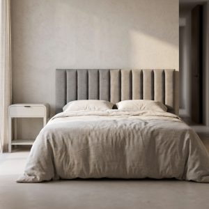 CABECERO GRIS TEJIDO DORMITORIO 190 X 8 X 100 CM