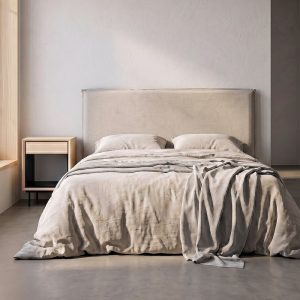 CABECERO BEIGE TEJIDO DORMITORIO 190 X 8 X 100 CM