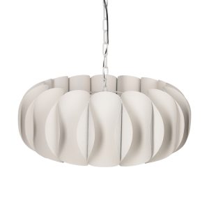 LÁMPARA TECHO BLANCO METAL ILUMINACIÓN 61 X 61 X 27 CM