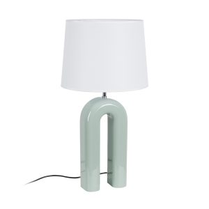 LÁMPARA MESA LACADO VERDE DM ILUMINACIÓN 37,50 X 37,50 X 70