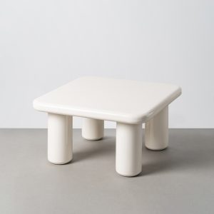 Mesa de centro lacada crema Ref. 615594