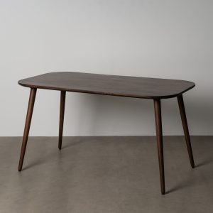 Mesa de comedor de mango marrón oscuro Ref. 615813