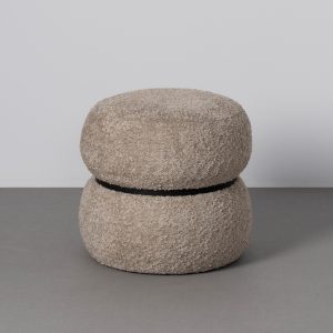 PUF TAUPE DM-TEJIDO DECORACIÓN 45 X 45 X 45 CM