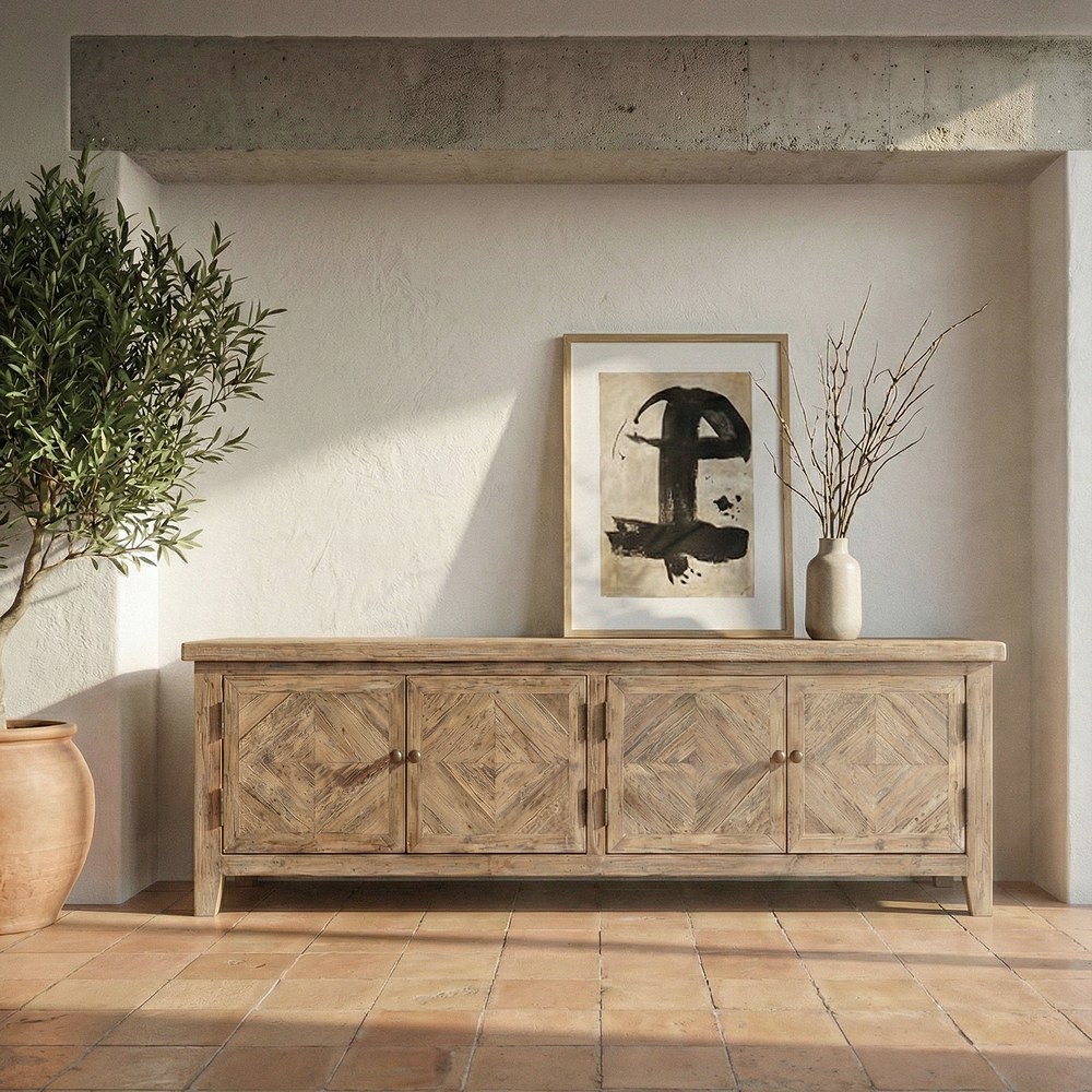 Mueble TV de pino reciclado Ref. 616223