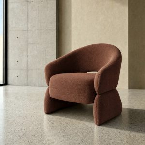 SILLÓN MARRÓN DM-TEJIDO SALÓN 77 X 75 X 73,50 CM