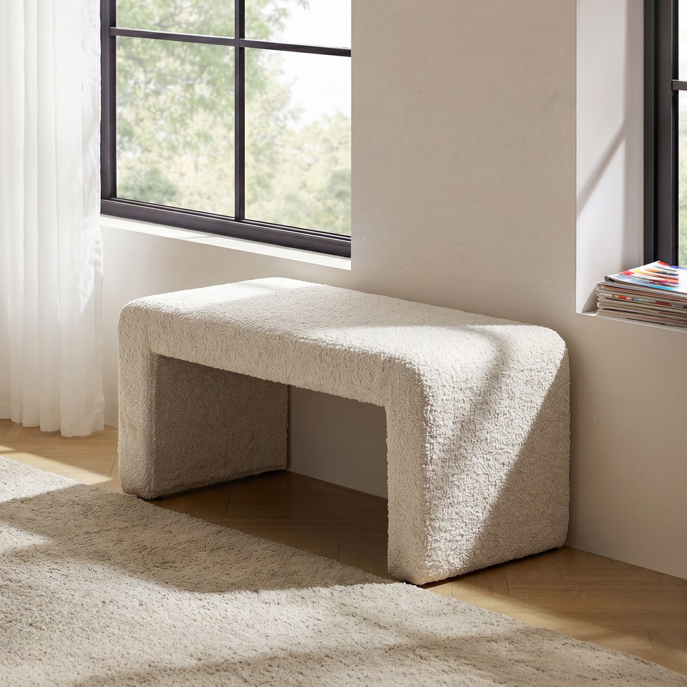 BANCO CREMA DM-TEJIDO 90 X 60 X 43 CM