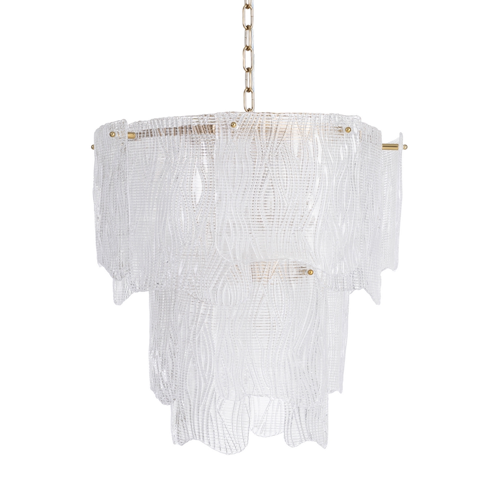 LÁMPARA TECHO BLANCO CRISTAL ILUMINACIÓN 58 X 58 X 60 CM