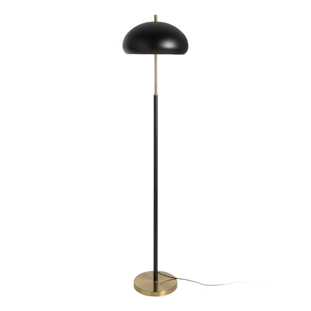 LÁMPARA SUELO NEGRO-ORO TEJIDO-METAL 41 X 41 X 162 CM