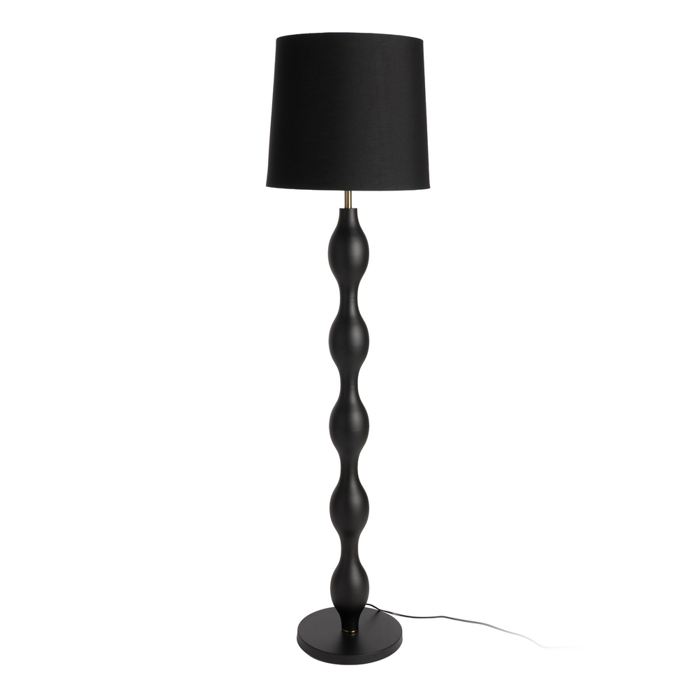 LÁMPARA SUELO NEGRO TEJIDO-METAL 40 X 40 X 155,50 CM