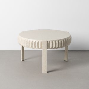 Mesa centro blanco metal