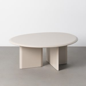 Mesa centro lacado beige DM