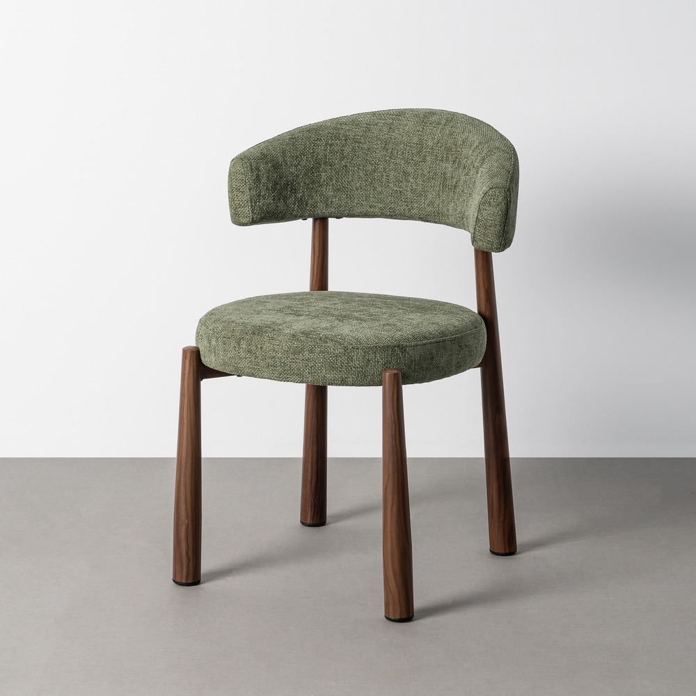 SILLA VERDE TEJIDO-METAL CONTRACT 56 X 54 X 81 CM