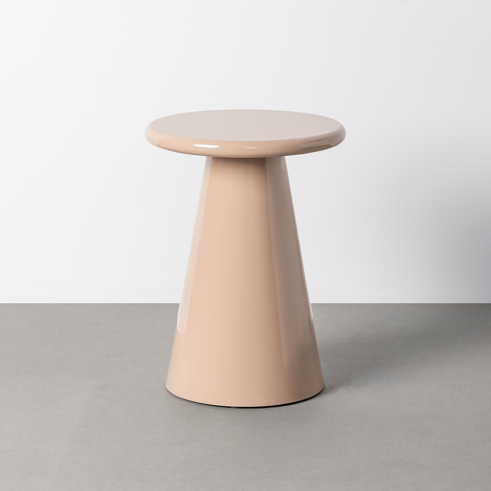 Mesa auxiliar alto brillo taupe Ref. 617057