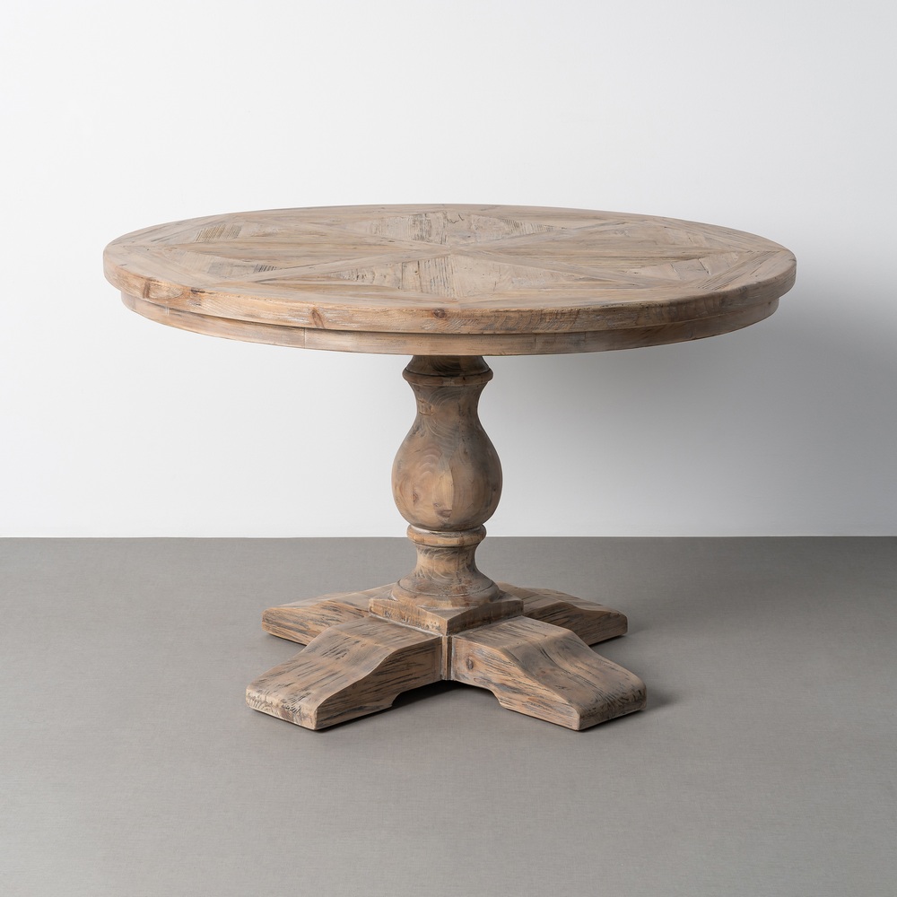 MESA COMEDOR MADERA DE PINO SALÓN 120 X 120 X 76 CM