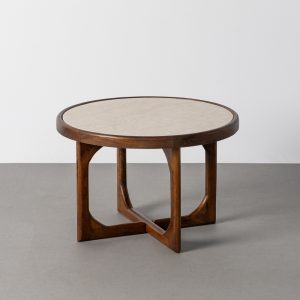Mesa centro mármol/madera