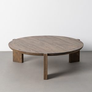 Mesa centro madera de roble