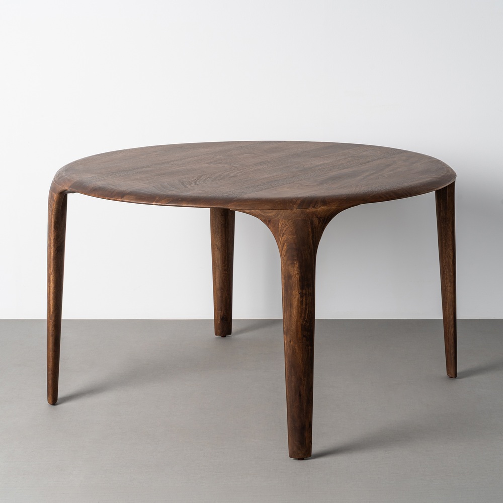MESA COMEDOR MADERA DE MANGO SALÓN 130 X 130 X 75 CM