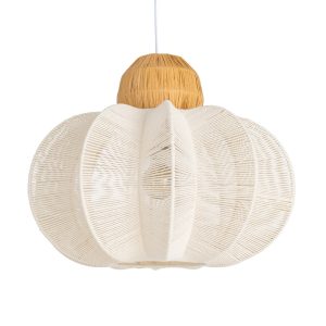 LÁMPARA TECHO BLANCO-NATURAL 60 X 60 X 46 CM