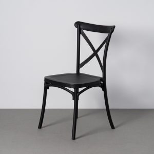 Silla apilable exterior gris