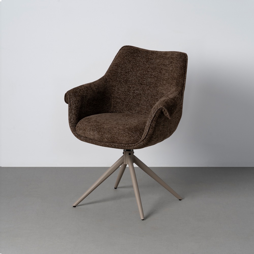 SILLA TAPIZADA GIRATORIA METAL CONTRACT 66 X 60 X 86 CM