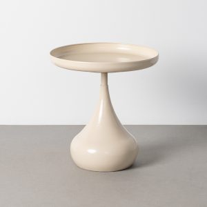 Mesita crema metal