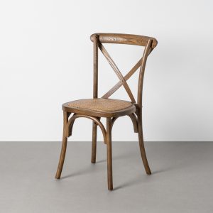 Silla aspas marrón madera de olmo